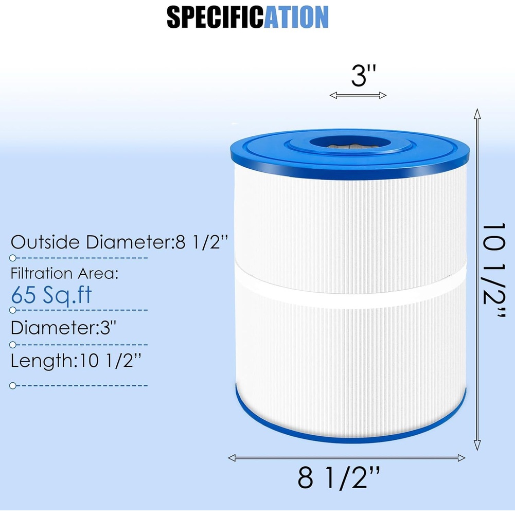 Water Filter Cartridge - Cartouche filtrante de remplacement PWK65 PET